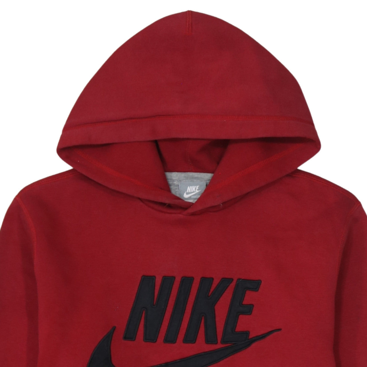 Nike Men's Red Pullover Hoodie Large Fleece Sportswear