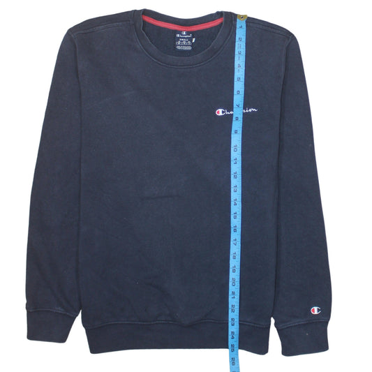 Champion Men's Black Small Crew Neck Pullover Sweatshirt