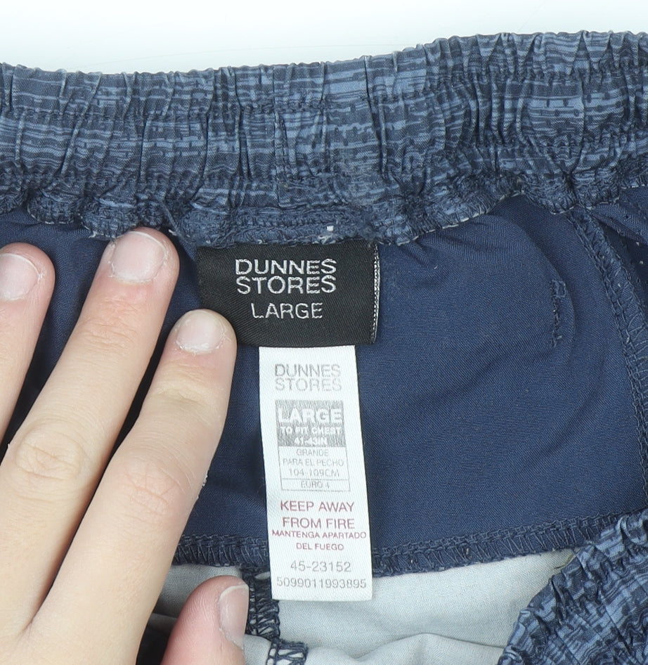 Dunnes Stores Men’s Blue Sports Sweat Shorts Large Elastic Waist