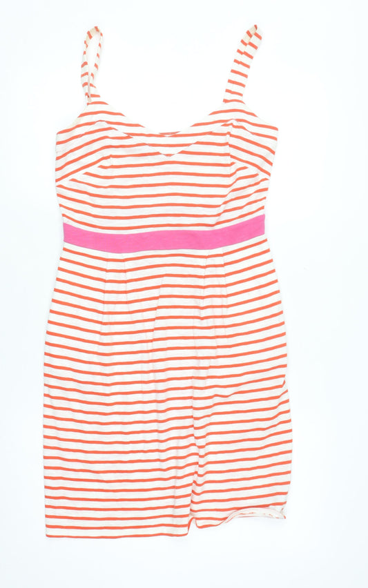 Boden Women’s Multicoloured Striped Cotton Tank Dress Size 8