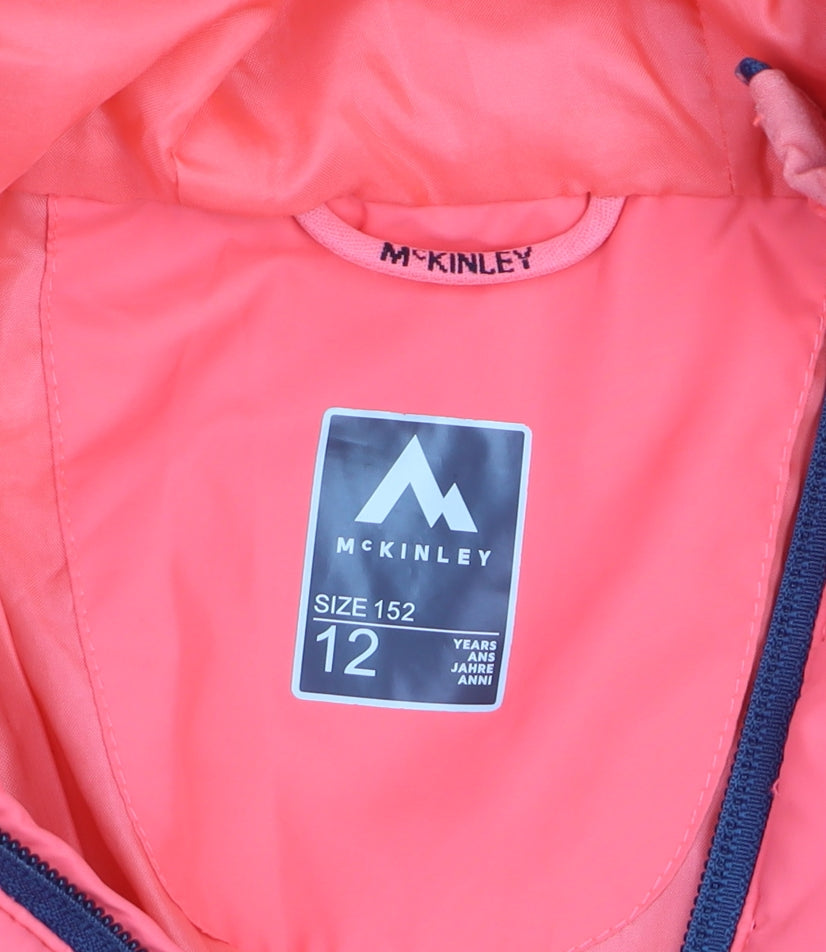 Additional view of McKINLEY girls’ pink hooded puffer jacket 12 years polyester mid-length