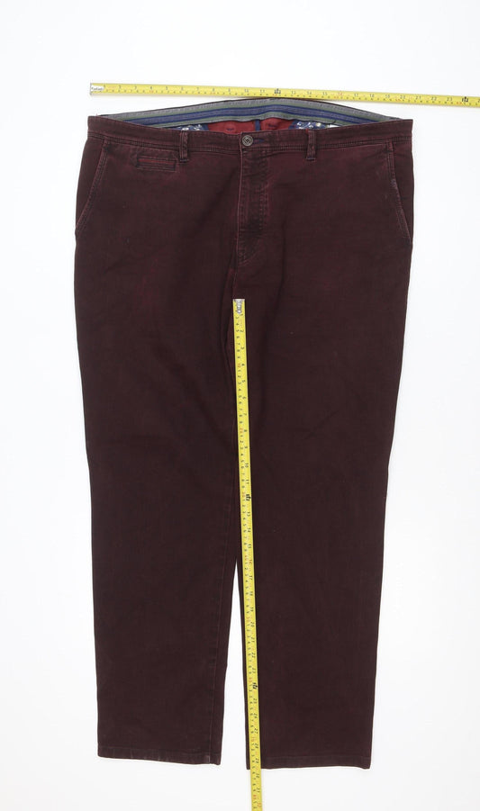 Bugatti Men's Brown 33x32 Chino Trousers Cotton Stretch
