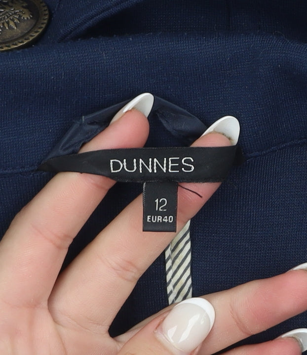 Additional view of Dunnes Women Blue, size 12, Classic Lined Blazer Jacket
