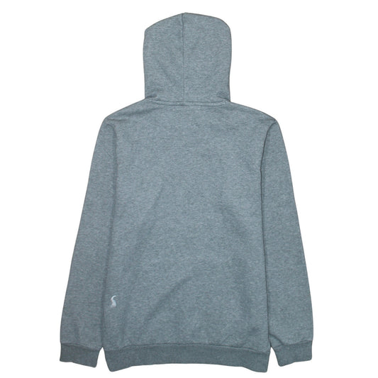 Puma Men's Grey Small Pullover Hoodie Sweatshirt with Logo