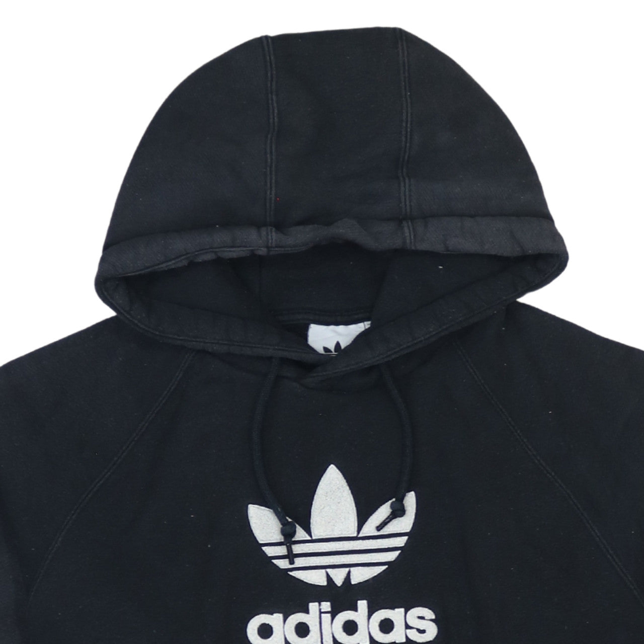 Adidas Women's Black Pullover Hoodie Medium Logo Print Casual
