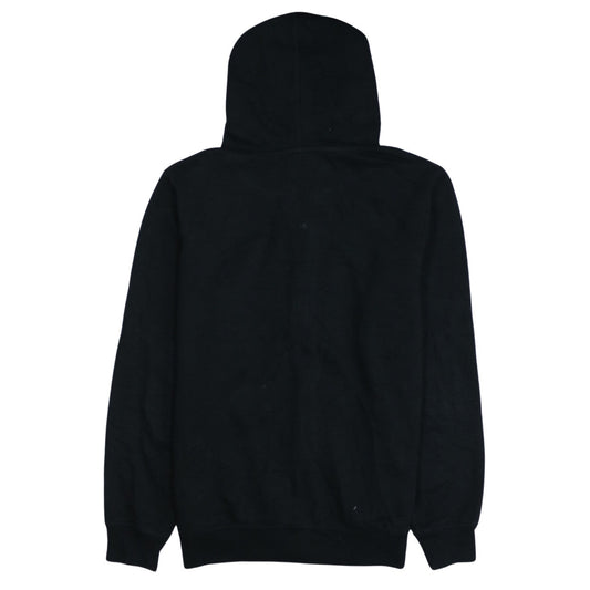 Kappa Women Black Full Zip Hoodie Medium Polyester Cotton