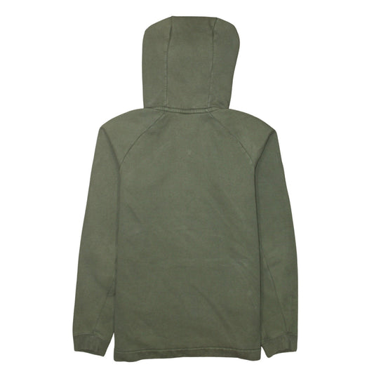 Nike Mens Green 1/4 Zip Hooded Sweatshirt M Regular Fit