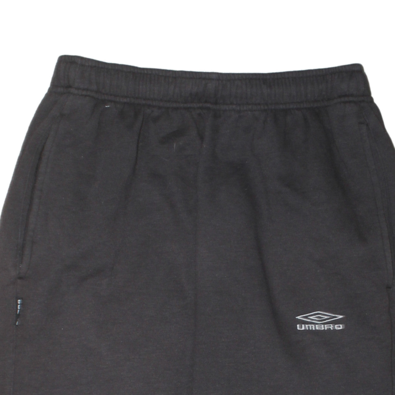 Umbro Mens Black Fleece Sweatpants M Regular Fit Elastic Waist Joggers