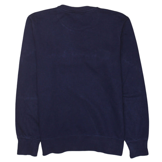 Champion Men's Blue Medium Crew Neck Embroidered Logo Sweatshirt