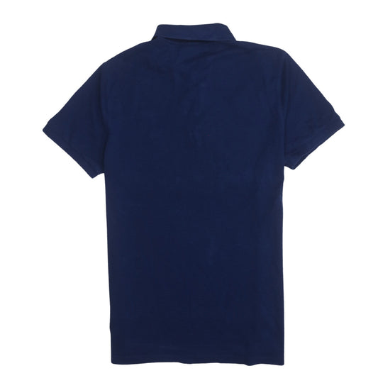 Hugo Boss Men's Blue Regular Fit Pima Cotton Polo Shirt M