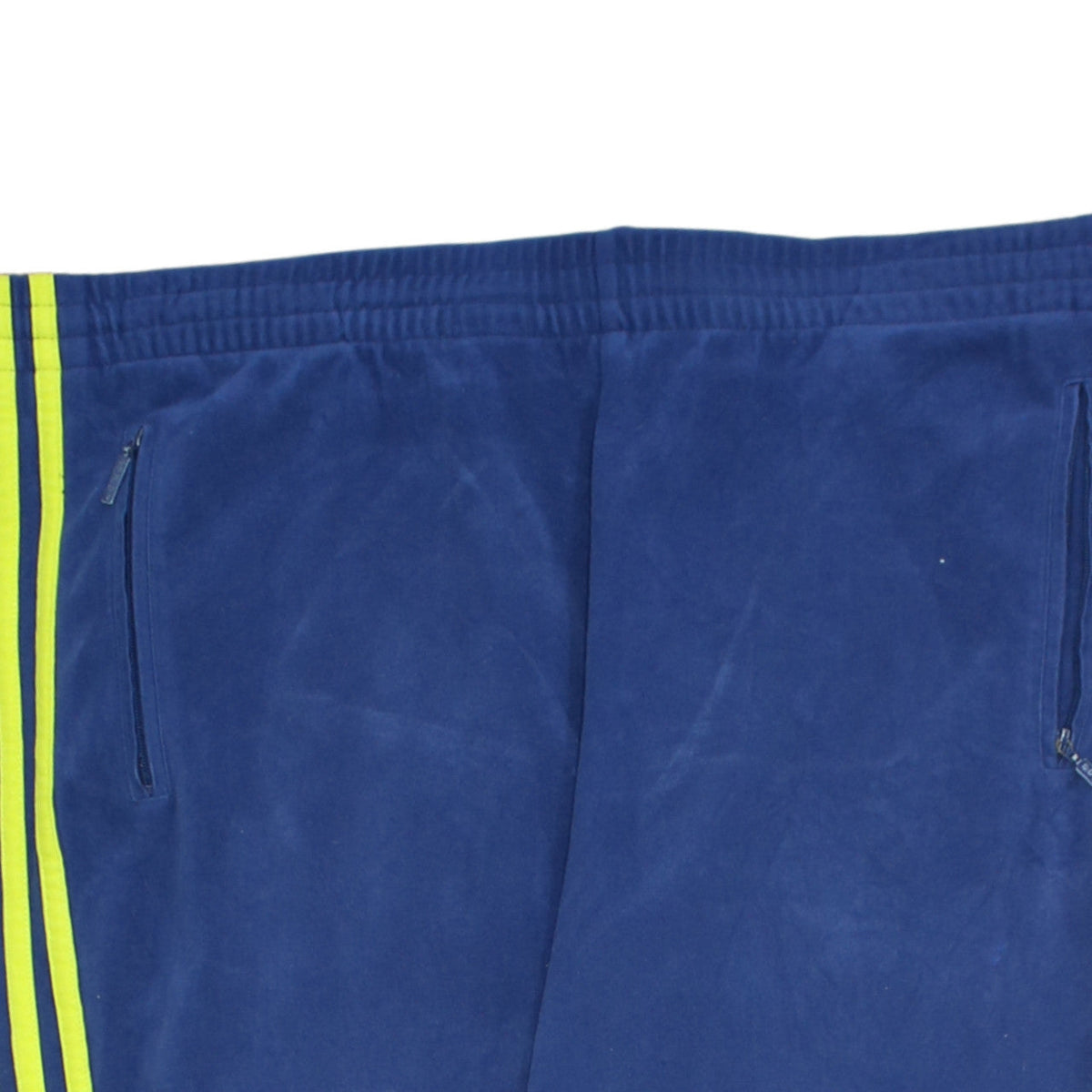 Additional view of adidas Men Blue Jogger Track Pants L Fleece Tapered Fit Zip Pocket