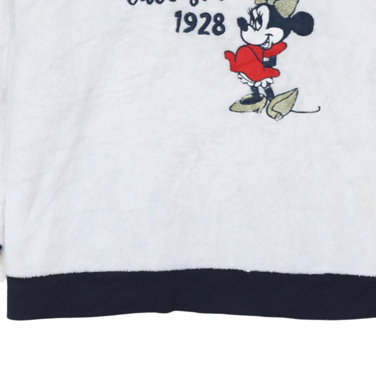 Additional view of Disney Women’s White Minnie Mouse Fleece Hoodie, size L, 14-16