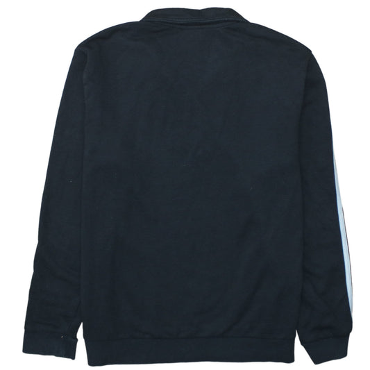 Adidas Women Black XL 1/4 Zip Sweatshirt Pullover Jumper Hoodies Top