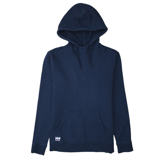 Helly Hansen Workwear Navy Blue Cotton Pullover Hoodie Womens L