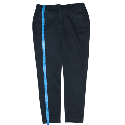 2nd One Women's Black Chino Trousers Size 28 Slim Fit
