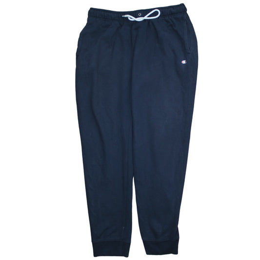 Champion Men's Blue XL Fleece Jogger Sweatpants With Drawstring
