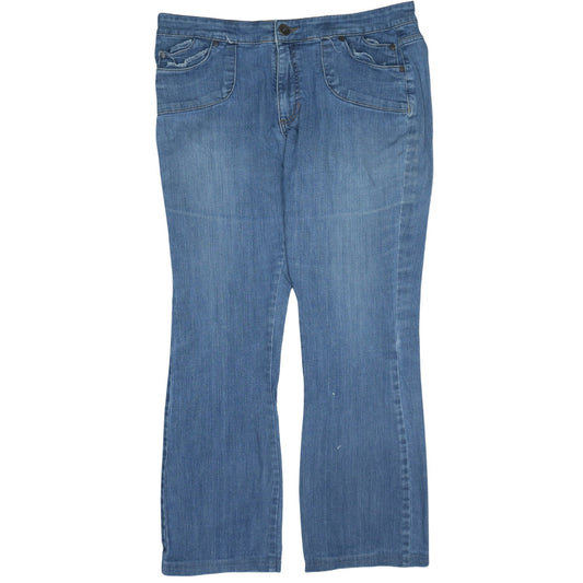 Additional front view of Beverly Hills Polo Club men’s blue straight denim jeans 40x32