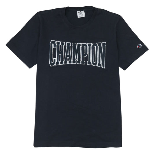 Champion Men’s Black Graphic Logo Short Sleeve Crew Neck T-Shirt Size L