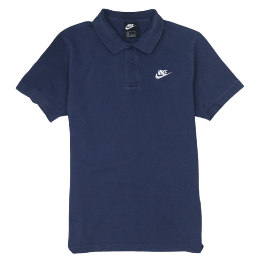Nike Men's Blue Short Sleeve Cotton Polo Shirt Size S