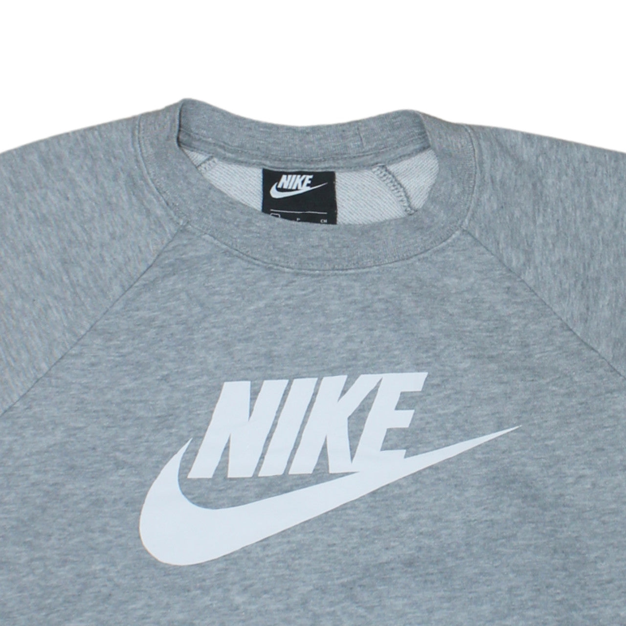 Nike Women Grey Small Crew Neck Pullover Sweatshirt