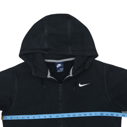 Nike Men's Black Full Zip Hoodie Small Fleece Hooded Sweatshirt