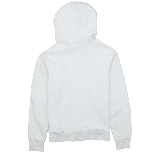 Adidas Womens Beige Hooded Pullover Sweatshirt Size L Logo Print