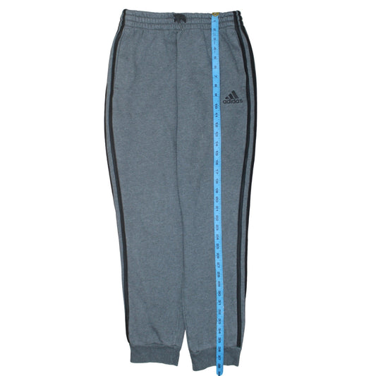 Adidas Men's Grey Jogger Sweatpants Small Elastic Waist Tapered Fit