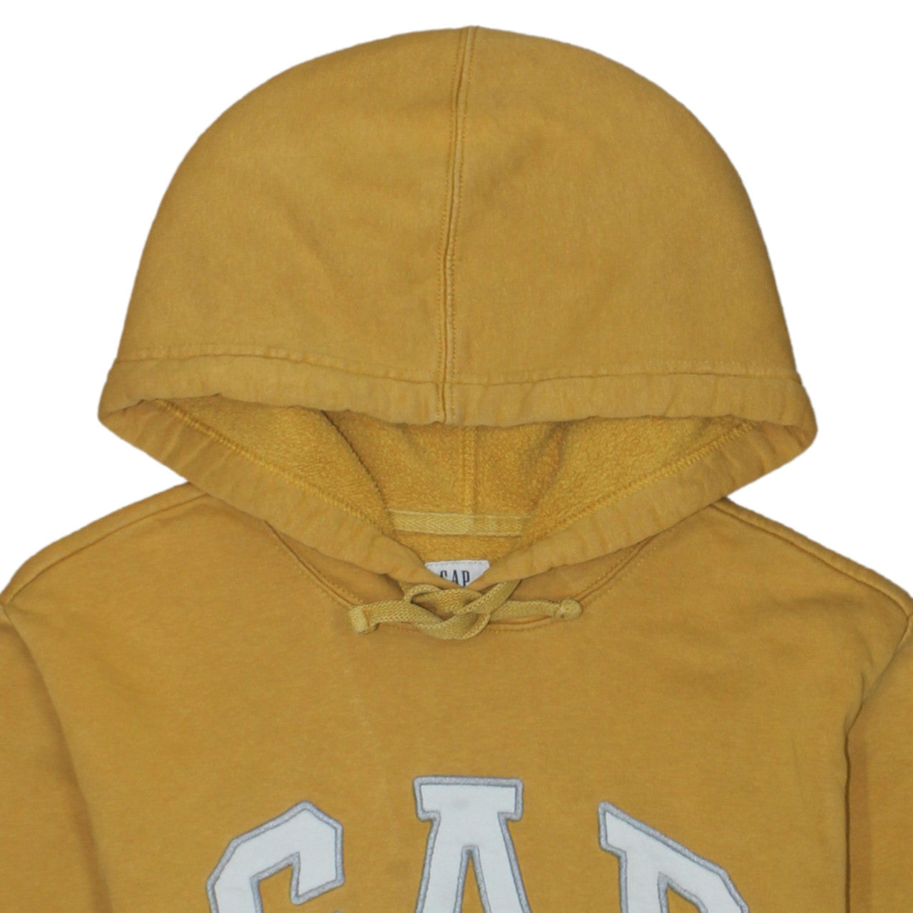 GAP Women Mustard Yellow Pullover Hoodie Small Cotton Blend