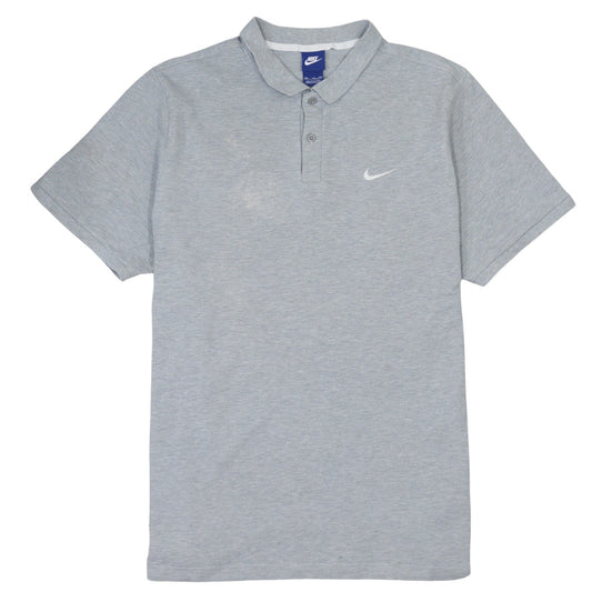 Nike Men's Grey 2XL Cotton Short Sleeve Polo Shirt