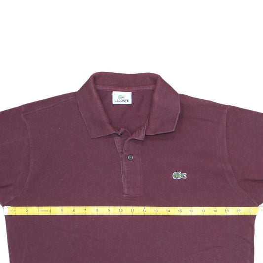 Lacoste Men's Brown Short Sleeve Cotton Polo Shirt Size M