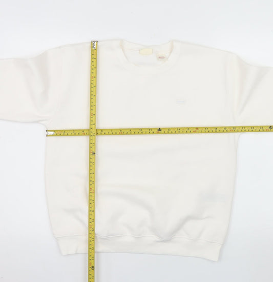 Levi's Womens Ivory Crew Neck Pullover Sweatshirt XS