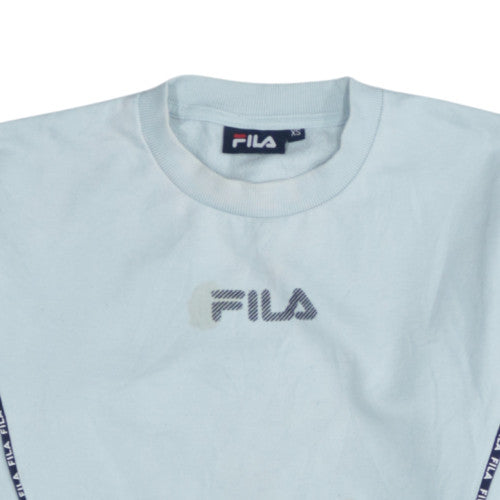 Additional view of Fila Men's Blue XS Pullover Crew Neck Logo Sweatshirt