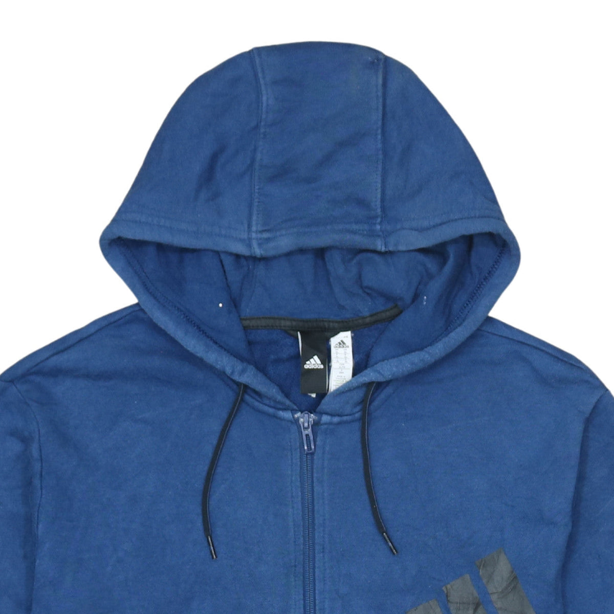 Additional view of Adidas Men's Blue XL Full Zip Hoodie Sweatshirt Sportswear