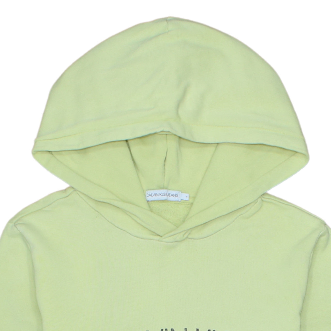 Calvin Klein Jeans Womens Light Green Hoodie Size 14 Cotton Pullover