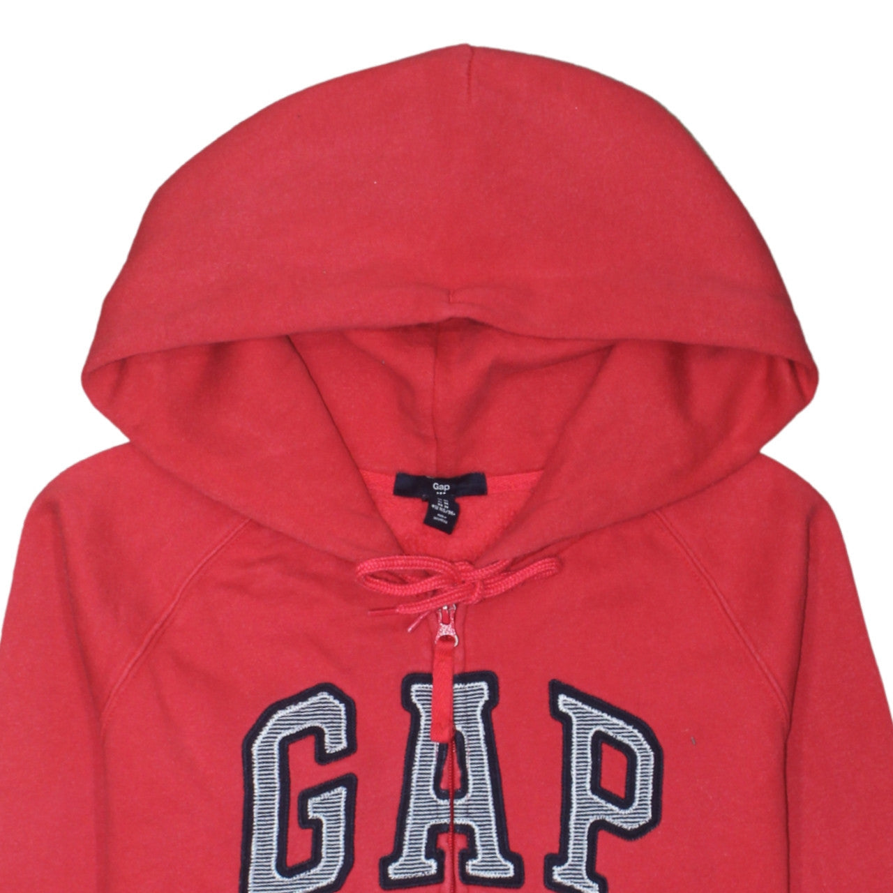 GAP Women Red Full Zip Hoodie Medium Cotton Blend Casual