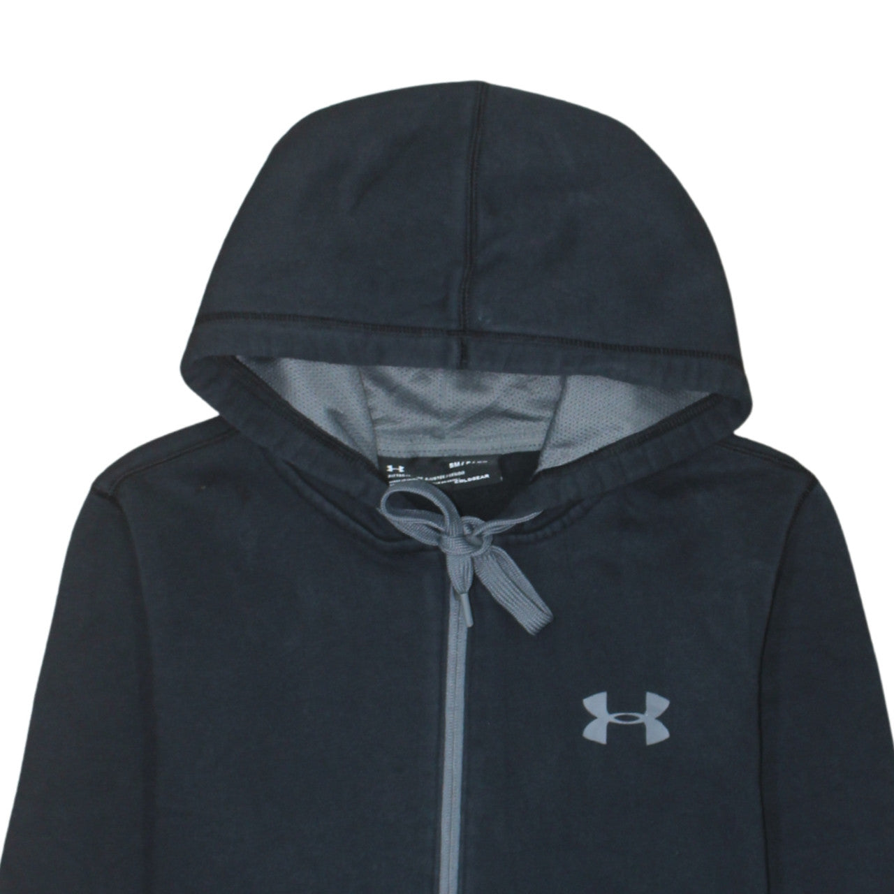 Under Armour Men’s Black Full Zip Hoodie Small Fitted ColdGear