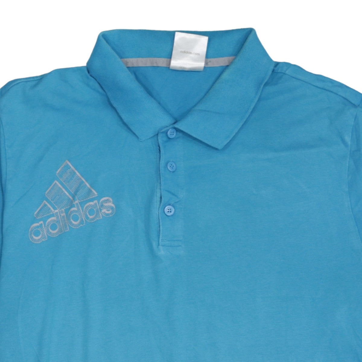 Additional view of Adidas Men's Blue XL Polo Shirt Cotton Blend Sports Top
