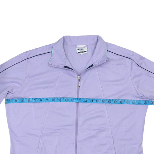 Champion Womens Purple XL Track Jacket Lightweight Zip Top