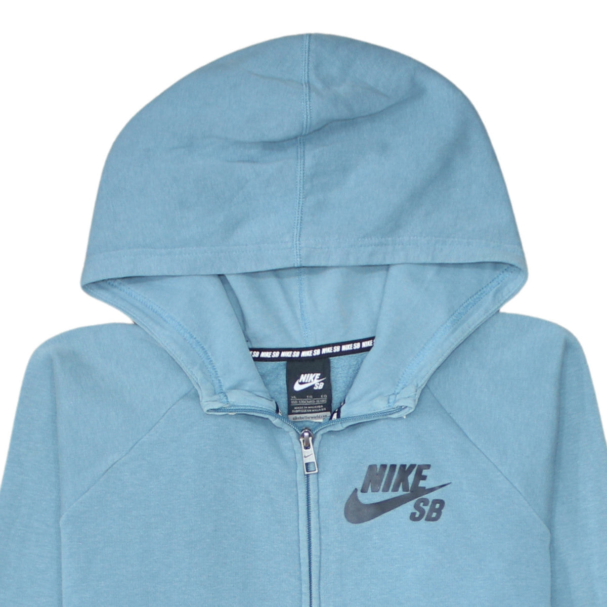 Additional view of Nike SB boys’ blue full zip fleece hoodie 13-15 years