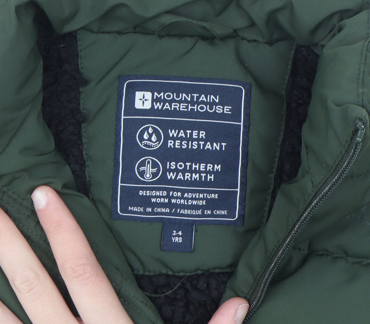Additional view of Mountain Warehouse boys’ green 3-4 years padded water resistant bodywarmer