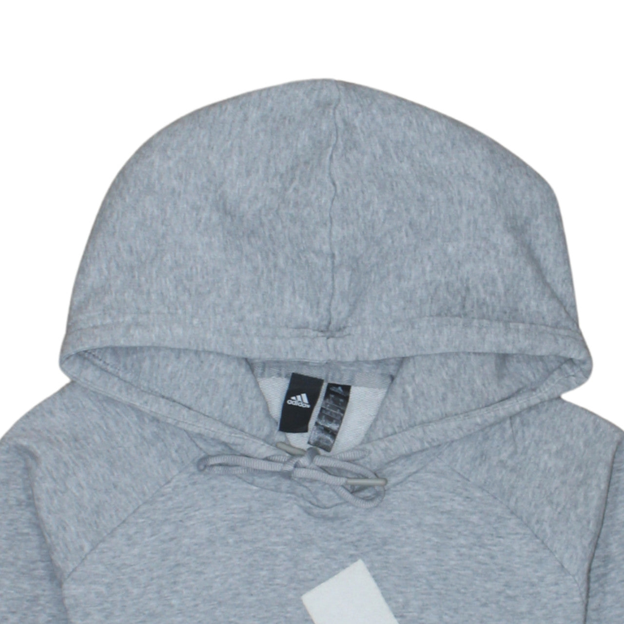 Adidas Women Grey Small Pullover Hoodie Sweatshirt Logo Lightweight