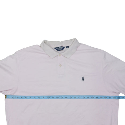 Ralph Lauren Polo Golf Men’s Pink Long Sleeve Cotton Polo XXL Pro Fit