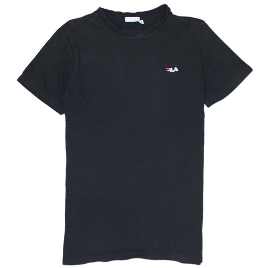 FILA Men's Black Crew Neck Short Sleeve Cotton T-Shirt M