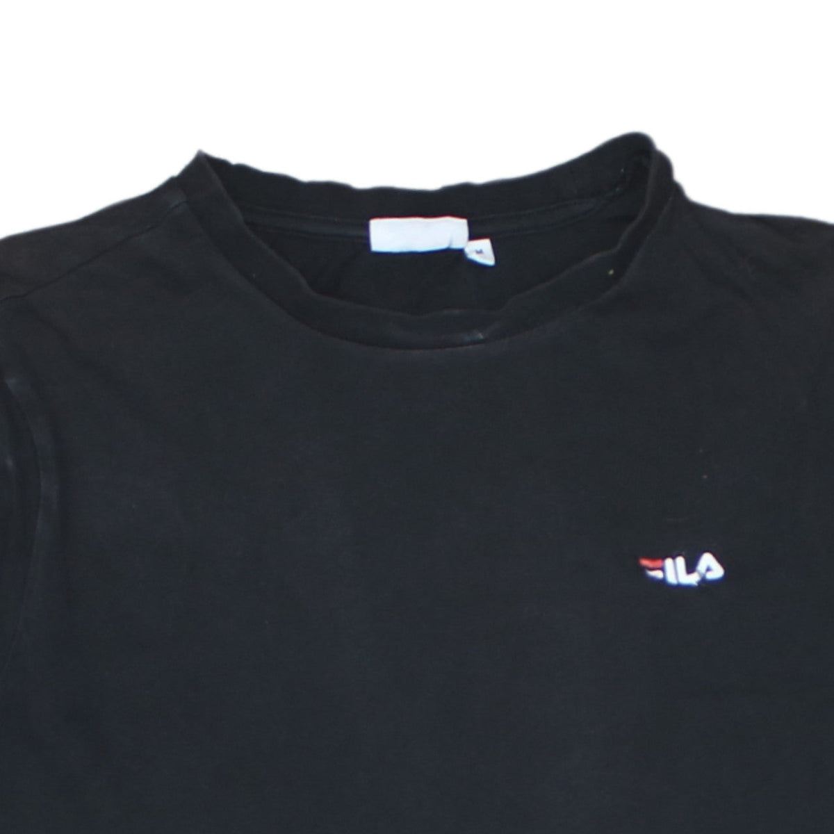 Additional view of Fila Men's Black Crew Neck Short Sleeve Cotton T-Shirt M