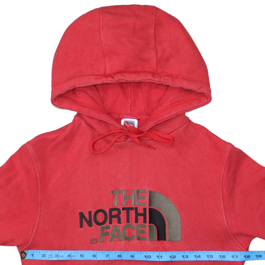 The North Face Mens Red XS Pullover Hoodie Graphic Fleece