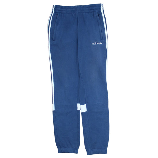 Adidas Mens Blue Slim Sweatpants Joggers Size S with Stripes