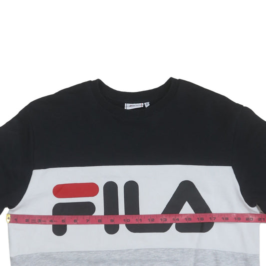 Fila Men's Multicoloured Crew Neck Logo Sweatshirt Size S