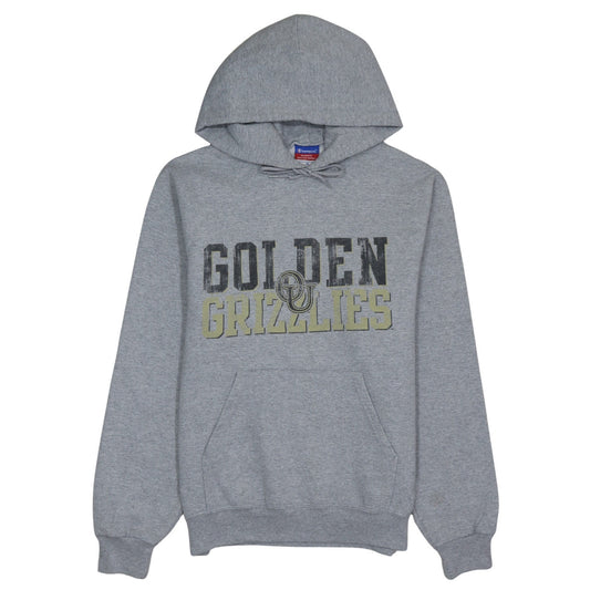 Champion Men’s Grey Pullover Hoodie M Golden Grizzlies Fleece