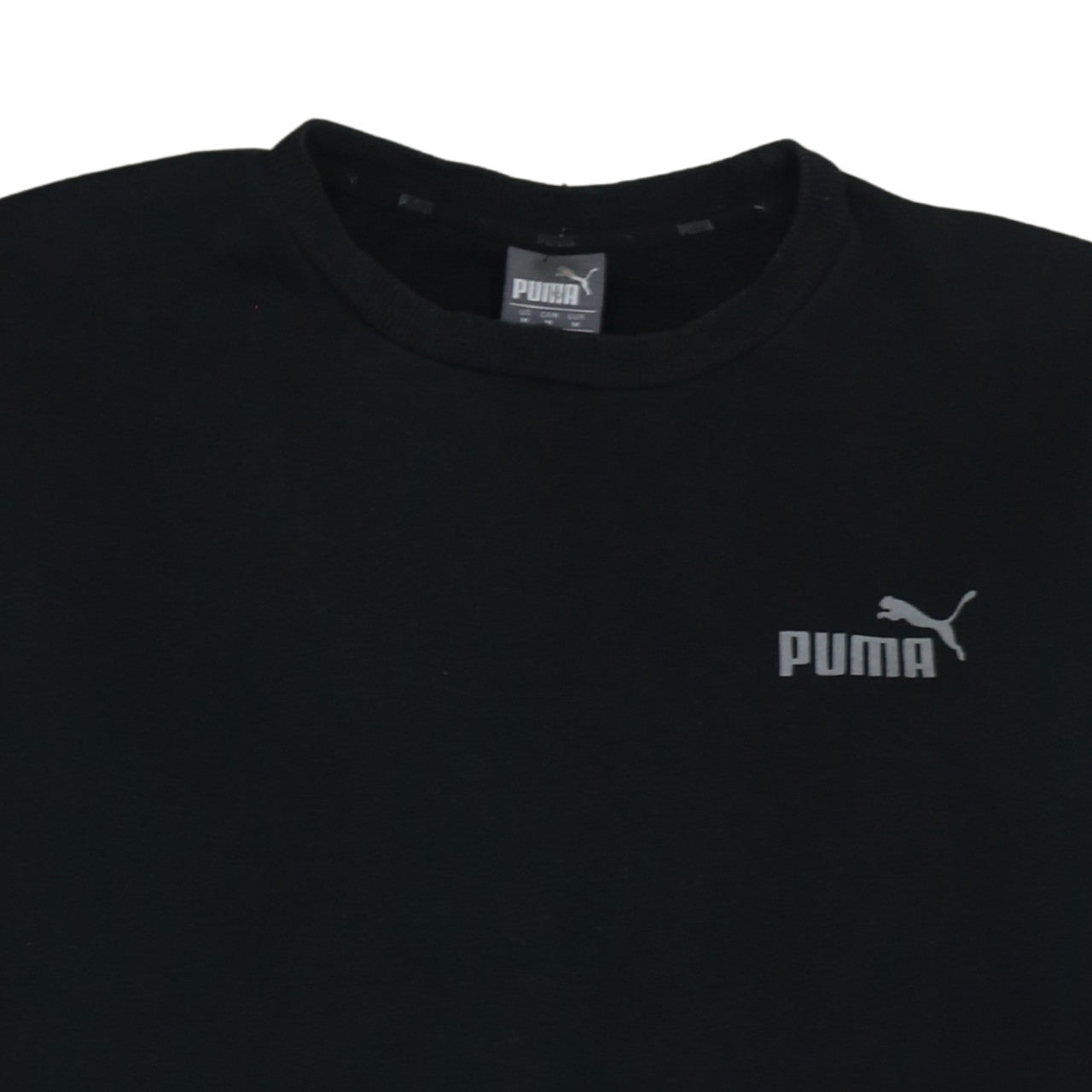 Puma Men's Black Regular Fit Crew Neck Pullover Sweatshirt M