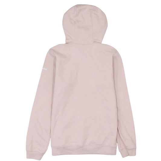 Columbia Womens Pink Pullover Hoodie Small Casual Logo Sweatshirt